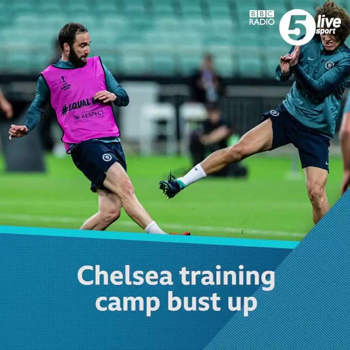 Panic as Chelsea stars 'fight dirty' in training ahead of Europa League final