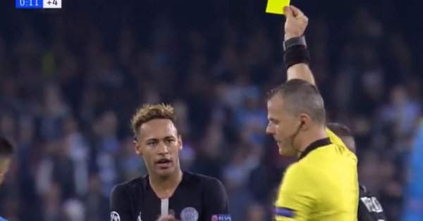 Neymar attacks match official after PSG's Champions League draw against Napoli