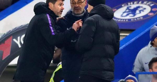 Pochettino and Sarri 'fight' dirty in Carabao semi-final showdown at Stamford Bridge (photo)