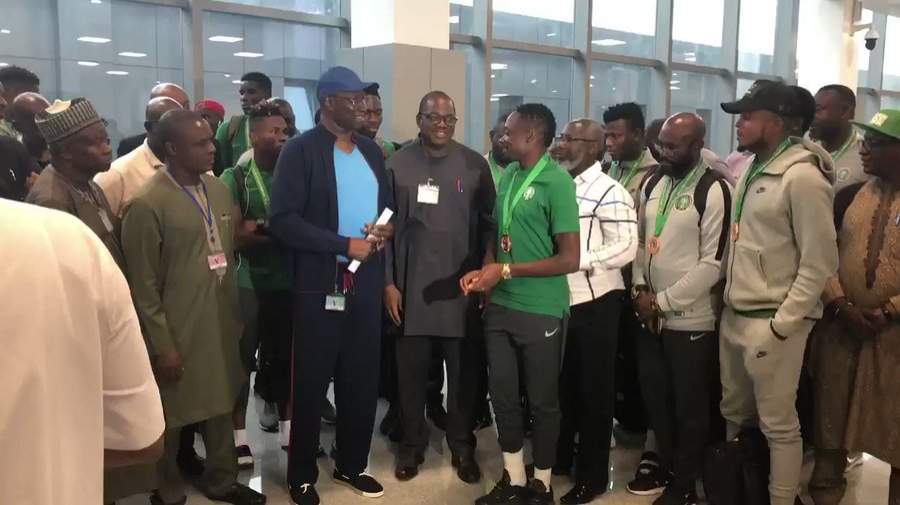 Jubilation as president Buhari promises bronze winning Super Eagles 1 stunning gift