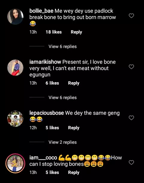 'We are from same family' -Fans reacts to video of Femi Adebayo eating bone