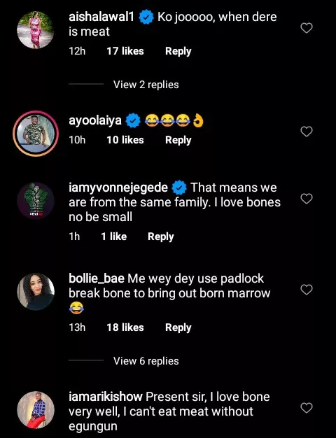 'We are from same family' -Fans reacts to video of Femi Adebayo eating bone