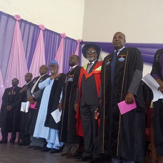 Ondo State Governor, Rotimi Akeredolu Visits Lagos State University