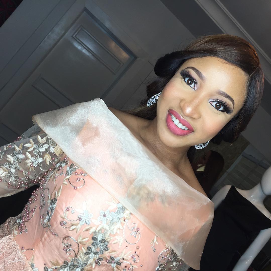 Check Out Tonto Dikeh's Sunday Outfit As She Steps Out For A Wedding Event