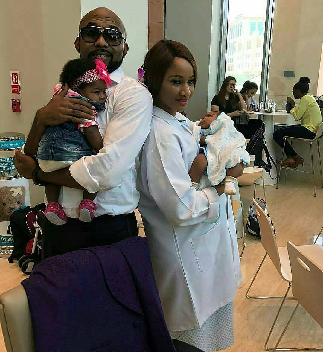 Adesua Etomi 'Delivers Twins' For Banky W (Photo)