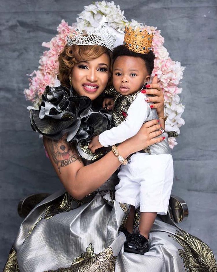 Tonto Dikeh and her son stun in new photos to celebrate His First Birthday
