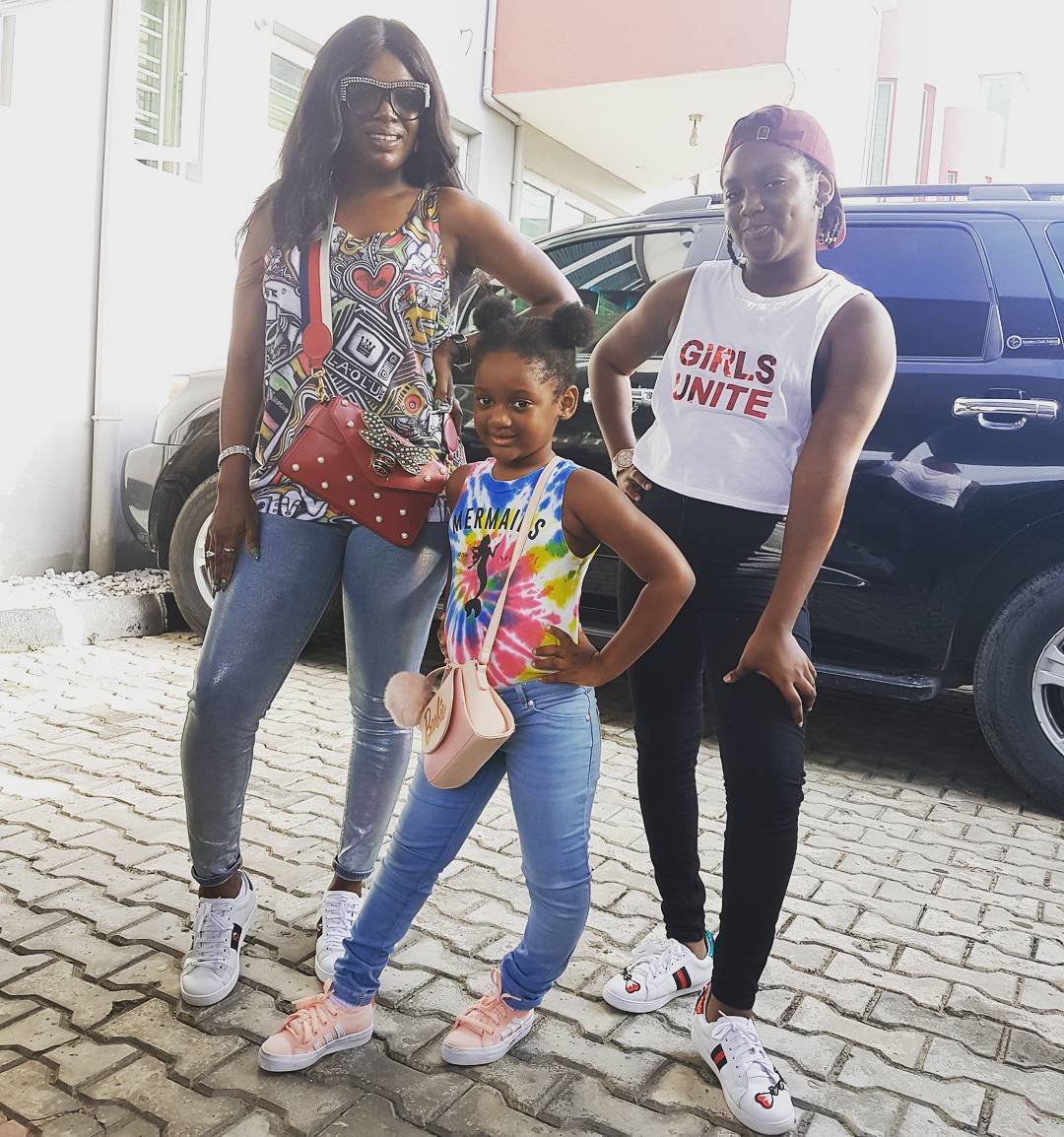 See The Picture Of Annie Idibia And Her Daughters That Made Fans To React