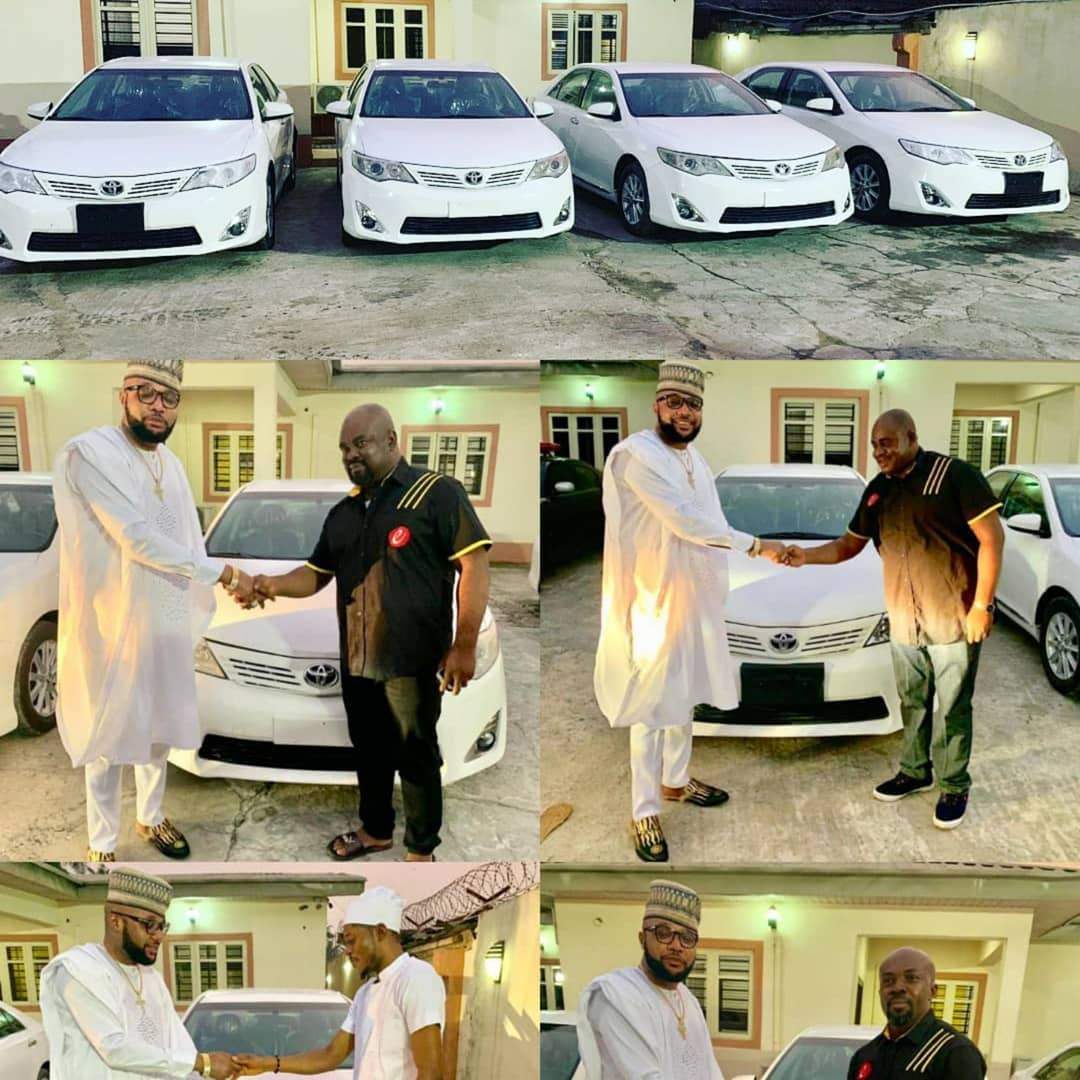 E-Money gives out four brand new Toyota cars as he marks his birthday (Photos)