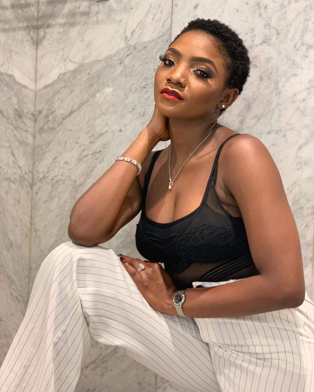 Singer, Simi Rocks Cleavage Displaying Outfit [Photos]