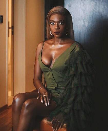 Beverly Osu releases stunning new images of herself in cleavage-baring piece