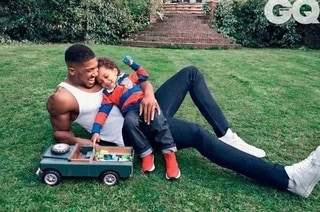 Anthony Joshua covers December edition of international magazine with son (photos)