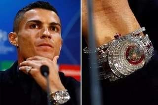 Cristiano Ronaldo shows off stunning diamond watch worth more than N874m (Photo)