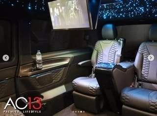 Tottenham star customizes his Mercedes V-Class which features 2 TV screens, fridge and on board WiFi (photos)