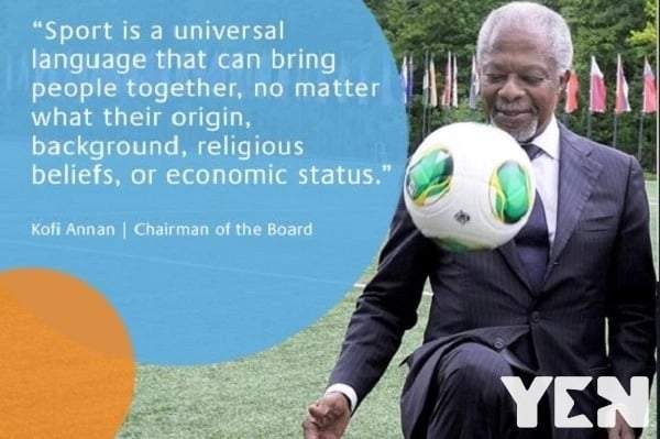 Checkout the position in football late Kofi Annan played during his youthful days