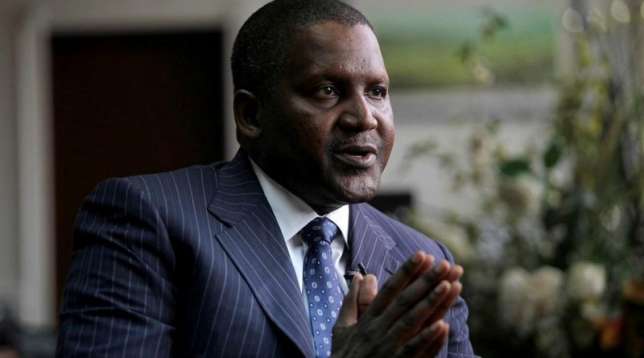 Africa's richest man, Aliko Dangote 