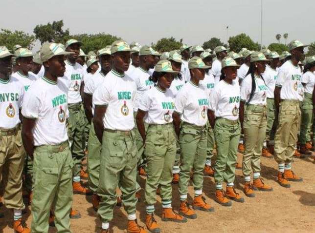 NYSC: Corps members on parade ground (Pinterest)