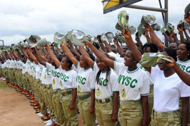 NYSC Corps members on parade (Pulse.ng)