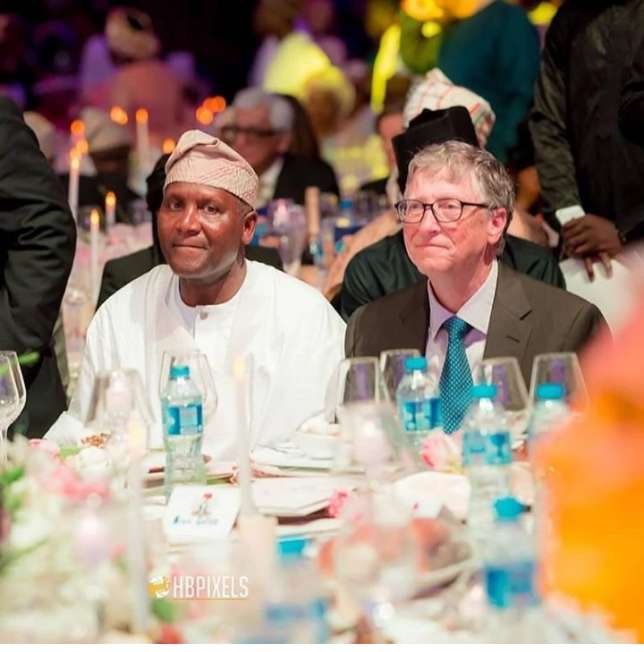 Dangote, Otedola and Bill Gates will join Bloomberg CEO, Mike Bloomberg to declare the New Economy Forum open in Beijing. (Twitter)