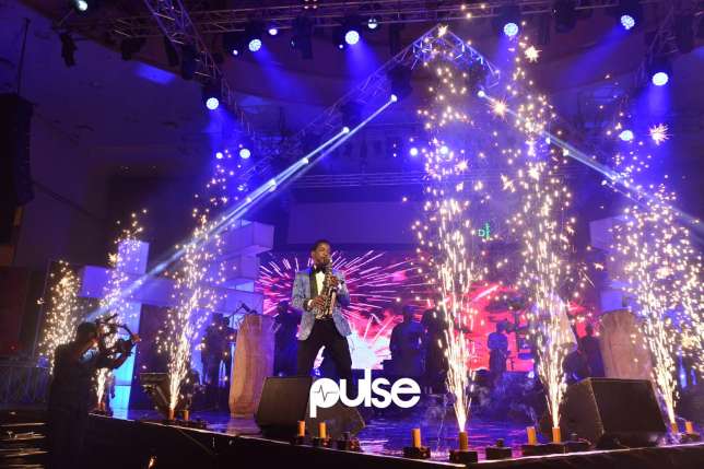 Beejay Sax opens the stage at the Beejay Sax Live concert 2nd edition which held at Eko hotel on Sunday, May 13, 2017. (Pulse)