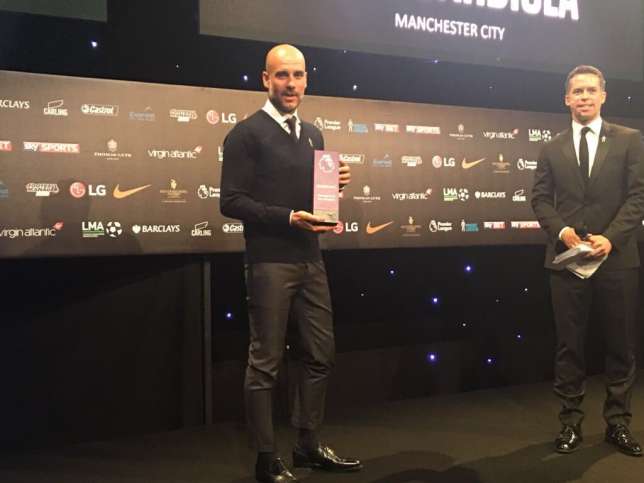 Pep Guardiola also won the LMA Coach of the Year award (Manchester City)