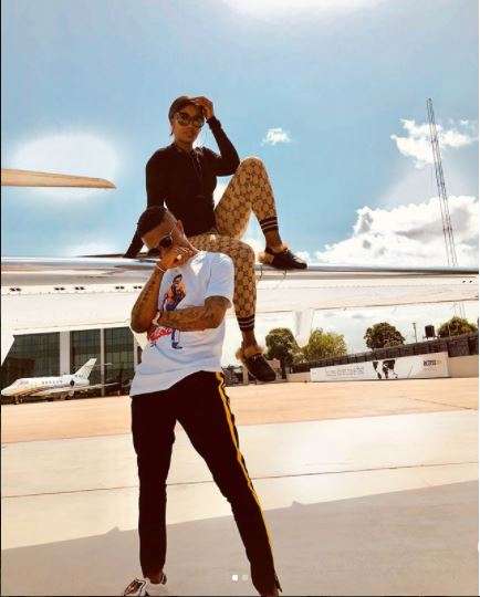 Photo Of The Day: Tiwa Savage is about to fly away with Wizkid