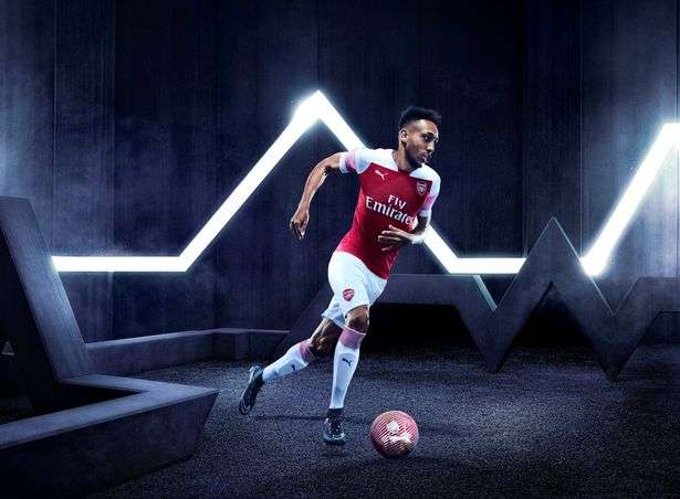 Aubameyang is expected to lead the Arsenal attack next season in the new jersey (Arsenal)