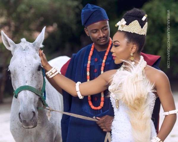 Ifu Ennada, Leo: Check out stunning snaps from ex-BBN housemates pre-wedding inspired shoot