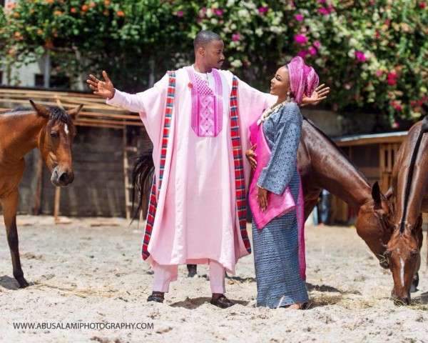 Ifu Ennada and Leo in pre-wedding inspired shoot (bellanaija)