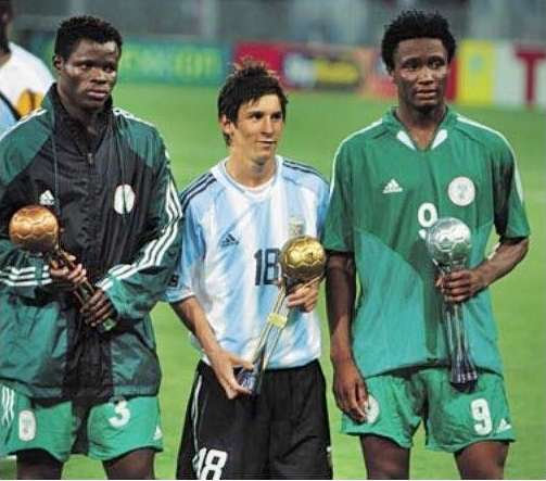 Messi beat Mikel to the golden ball award in 2005