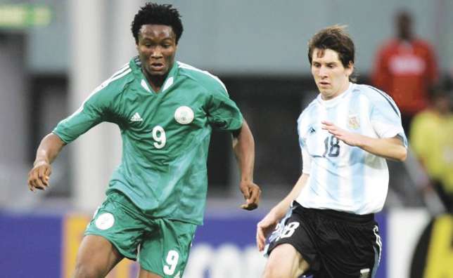 Mikel Obi and Lionel Messi are no strangers to each other (THIS DAY)