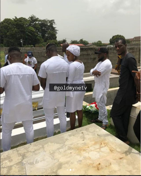 Photos From Olamide's Mother's Private Burial