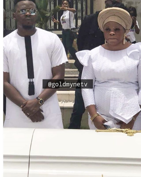 Photos From Olamide's Mother's Private Burial