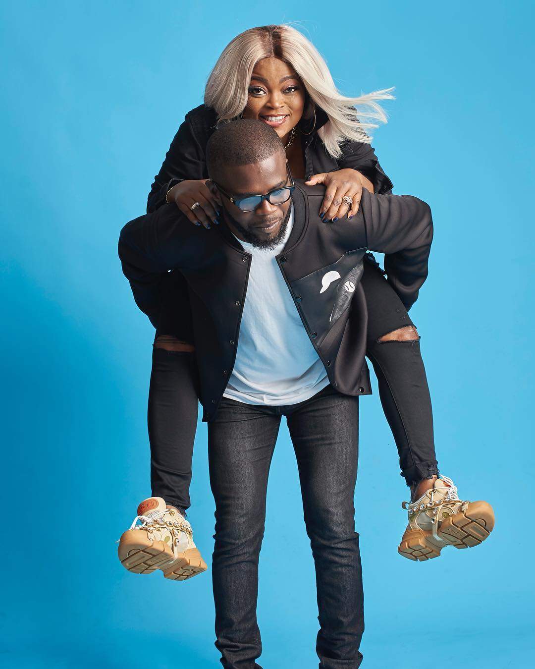 Photos: JJC Skillz And Funke Akindele Are Too Cute For Words In Birthday Shoot