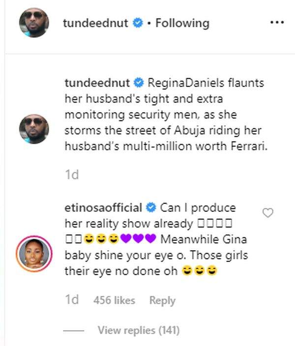 Regina Daniels Causes Uproar On Social Media With Husband's Customized Ferrari