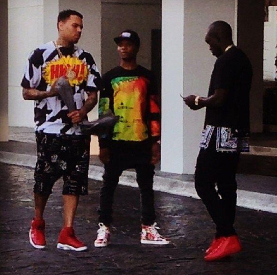 Chris Brown & Wizkid Perform 'African Bad Girl' in South Africa