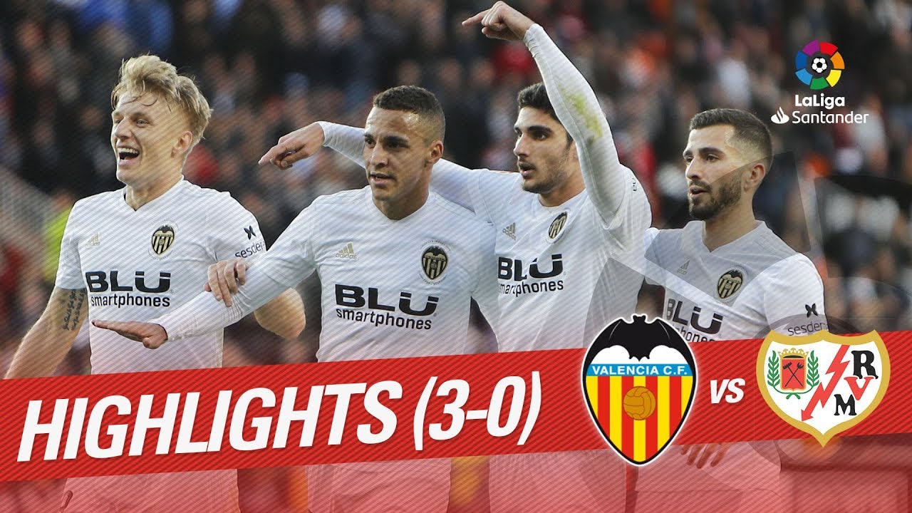 Valencia 3 - 0 Rayo Vallecano (Nov-24-2018) La Liga Highlights