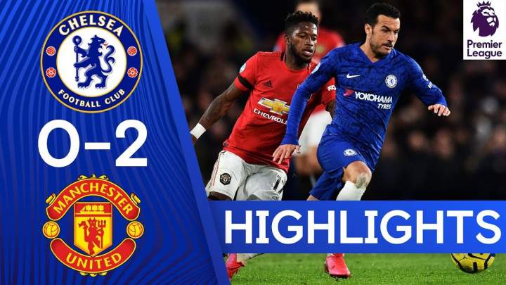 Chelsea 0 - 2 Manchester Utd (Feb-17-2020) Premier League Highlights