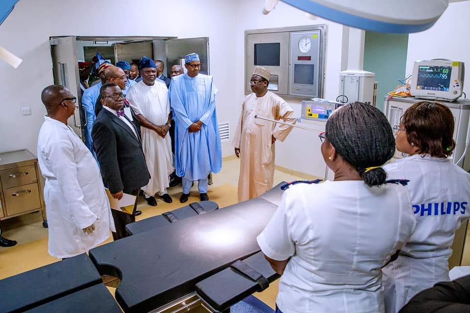 See the Moment Lagos State Governor's Son Prostrated for President Muhammadu Buhari