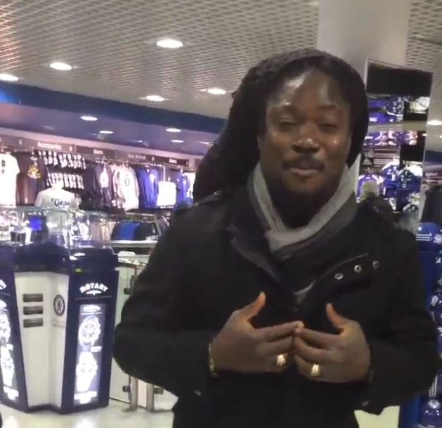 Daddy Showkey Shares Video of Himself Having Fun at Chelsea Stadium, Stamford Bridge
