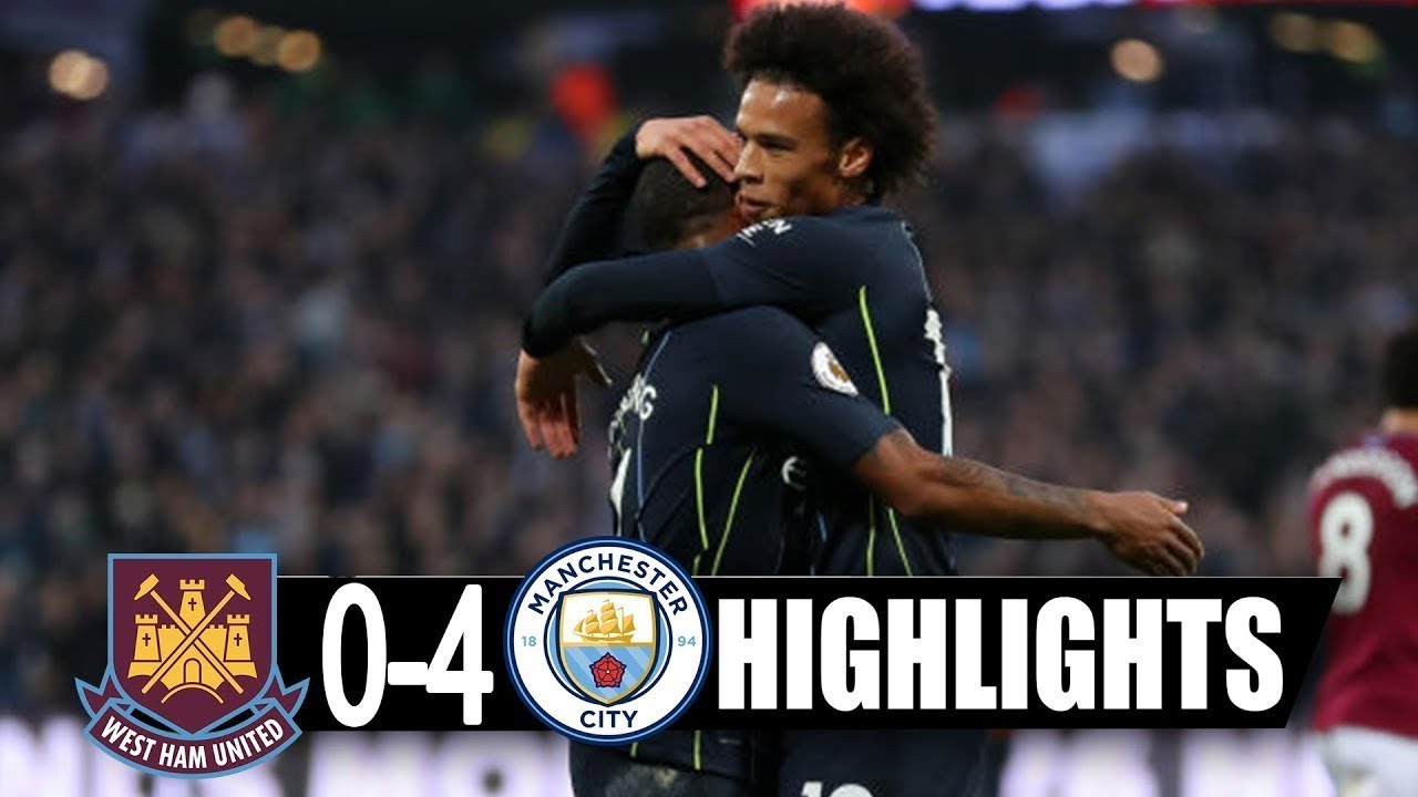 West Ham 0 - 4 Manchester City (Nov-24-2018) Premier League Highlights