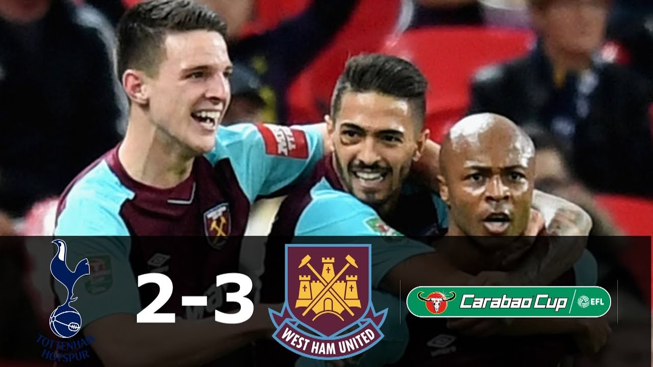 Tottenham Hotspur 2 - 3 West Ham (Oct-25-2017) League Cup Highlights