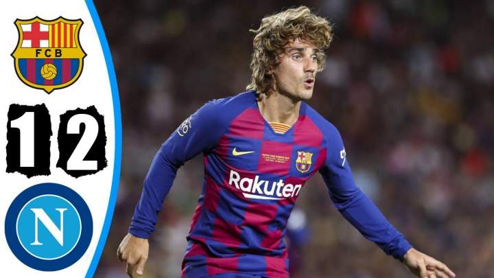 Barcelona 2 - 1 Napoli (Aug-08-2019) Club Friendlies Highlights