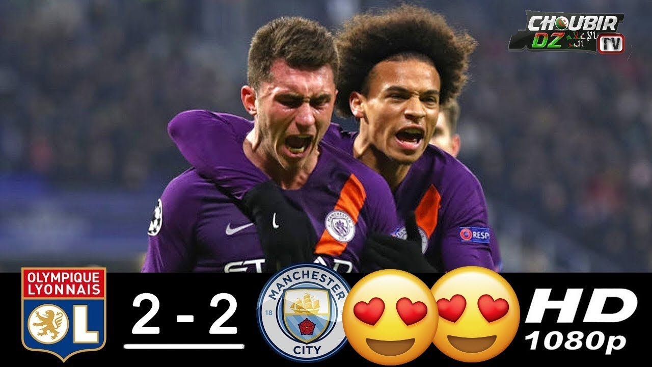 Lyon 2 - 2 Manchester City (Nov-27-2018) Champions League Highlights